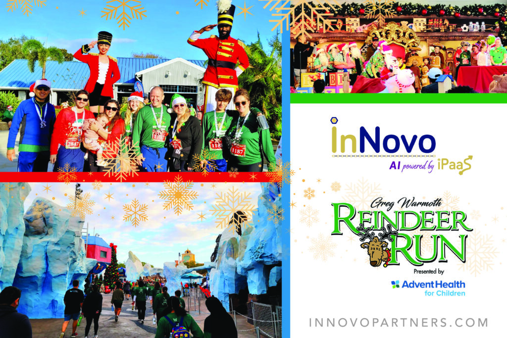 InNovo team participating in the TrackShack Reindeer 5k at Seawrold